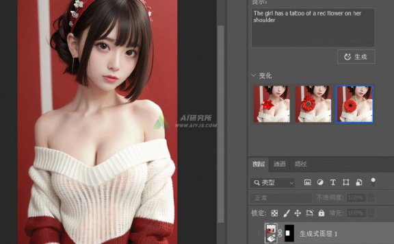 PS beta-内置AI的photoshop,生成式修图